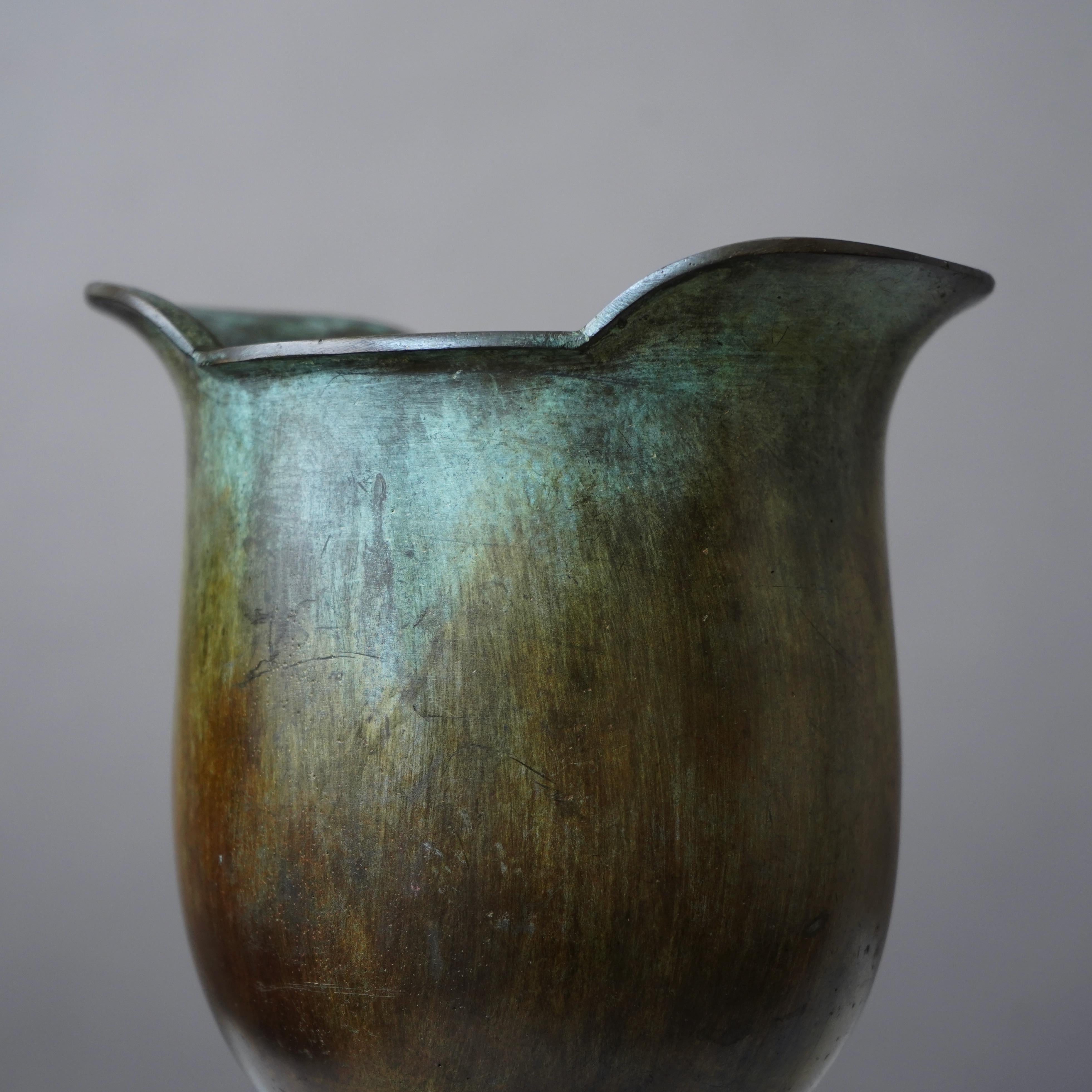 Art Deco Bronze Vase by GAB Guldsmedsaktiebolaget, Sweden, 1930s For Sale 4