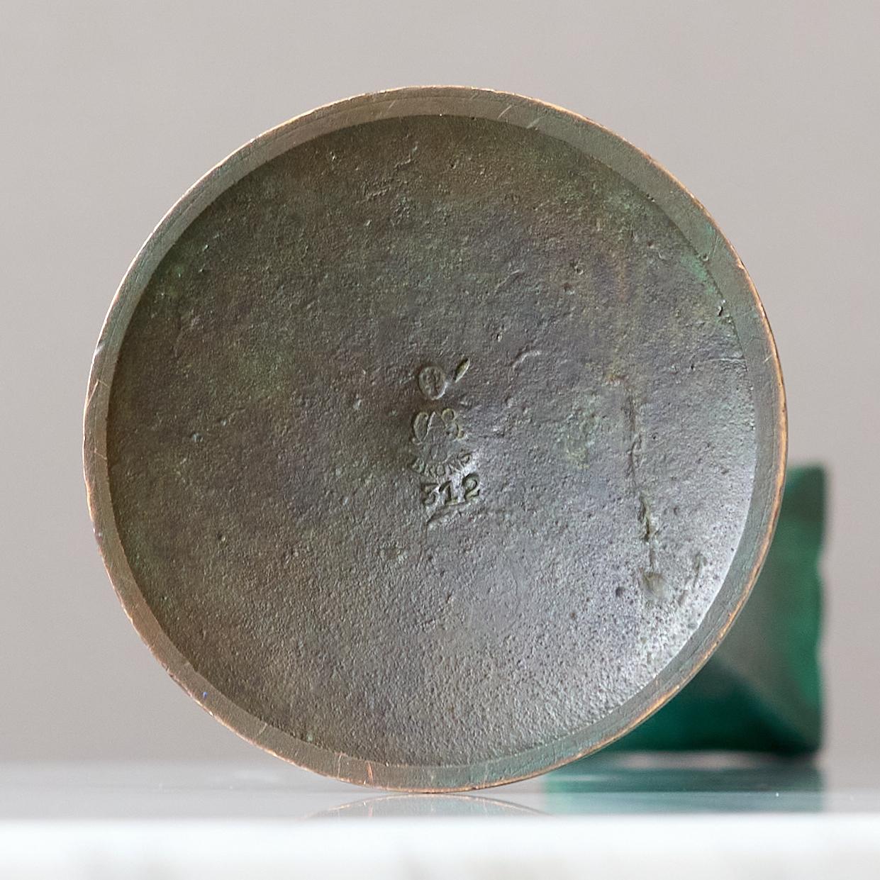 Art Deco Bronze Vase by GAB Guldsmedsaktiebolaget, Sweden, 1930s. en venta 3