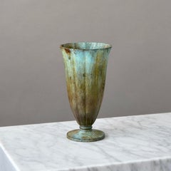 Art Deco Bronze Vase by GAB Guldsmedsaktiebolaget, Sweden, 1930s