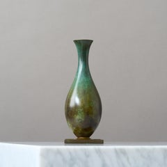 Art Deco Bronzevase von GAB Guldsmedsaktiebolaget, Schweden, 1930er Jahre.