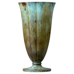 Jarrón Art Decó de bronce de GAB Guldsmedsaktiebolaget, Suecia, años 30