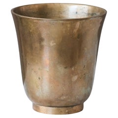 Jarrón Art Decó de bronce de GAB Guldsmedsaktiebolaget, Suecia, años 30