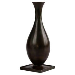 Art Deco bronze vase by GAB, Guldsmedsaktiebolaget, Sweden, 1930s Art Deco bronze vase by GAB, Guldsmedsaktiebolaget, Sweden, 1930s