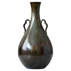 Art Deco Bronze Vase by Just Andersen, Denmark, 1930s