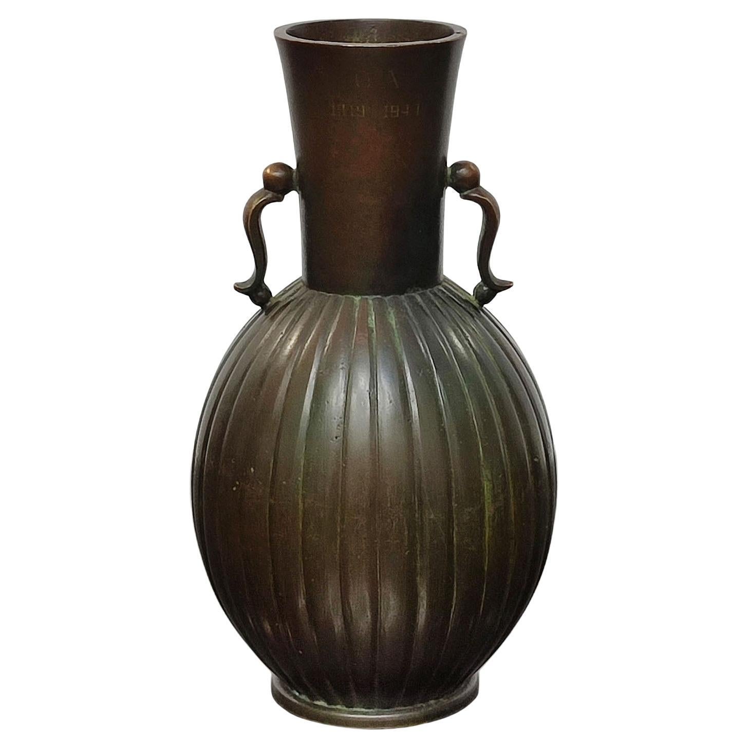 Art Deco Bronze Vase by Just Andersen