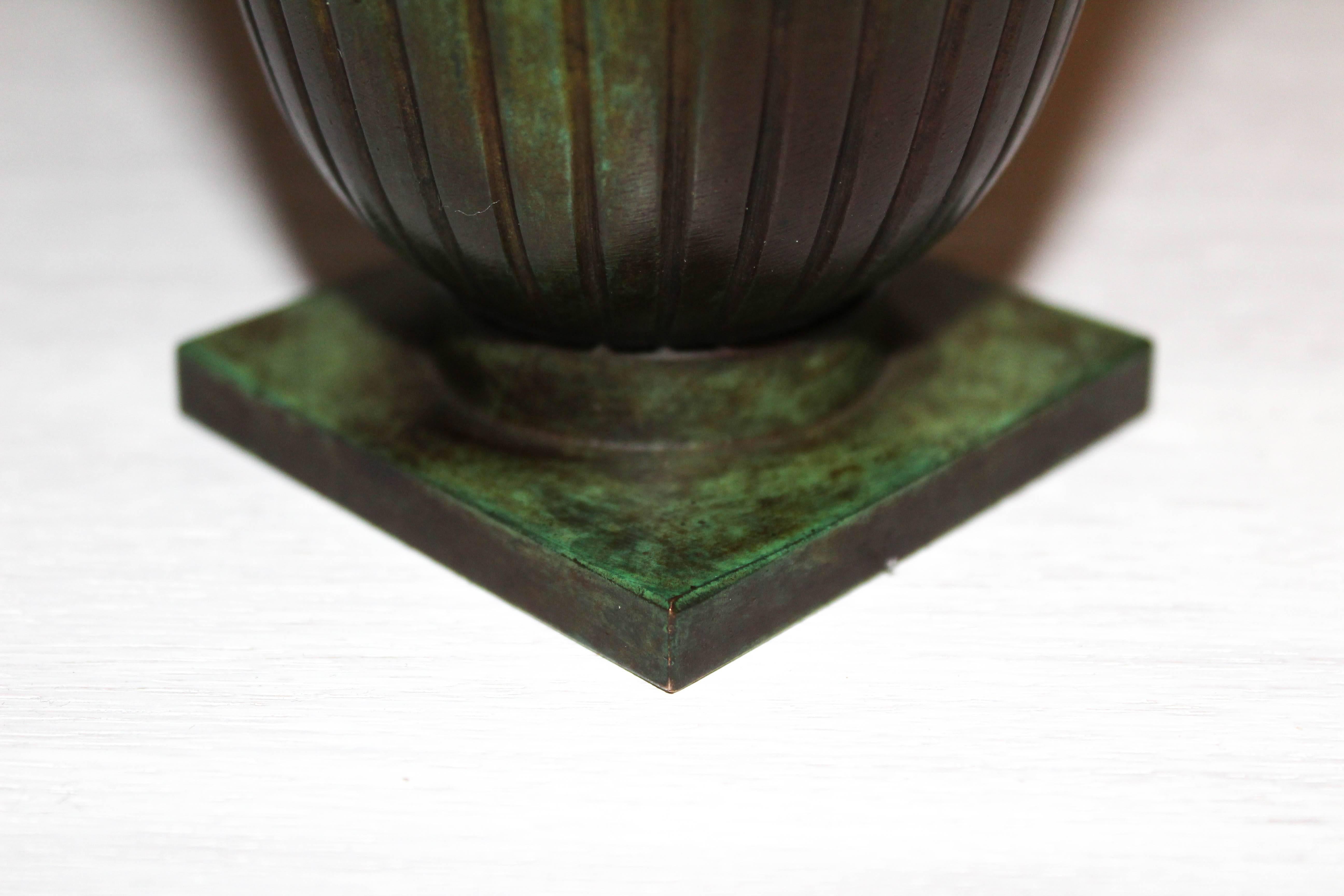 Art Deco Bronze Vase by Swedish GAB 3