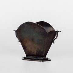 Art Deco Bronze Vase, Danish Design, 1930s