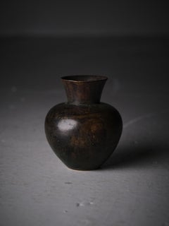 Art déco bronze vase model 30 by GAB, Sweden, 1930s