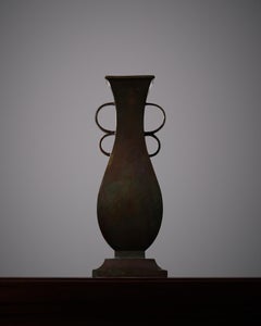 Vaso in bronzo Art Deco modello "9017", Sune Bäckström, Svezia, anni '20