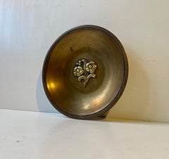Art Deco Bronze With Flowers by Njal Denmark, 1930s