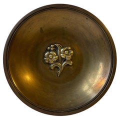 Art Deco Bronze With Flowers by Njal Denmark, 1930s