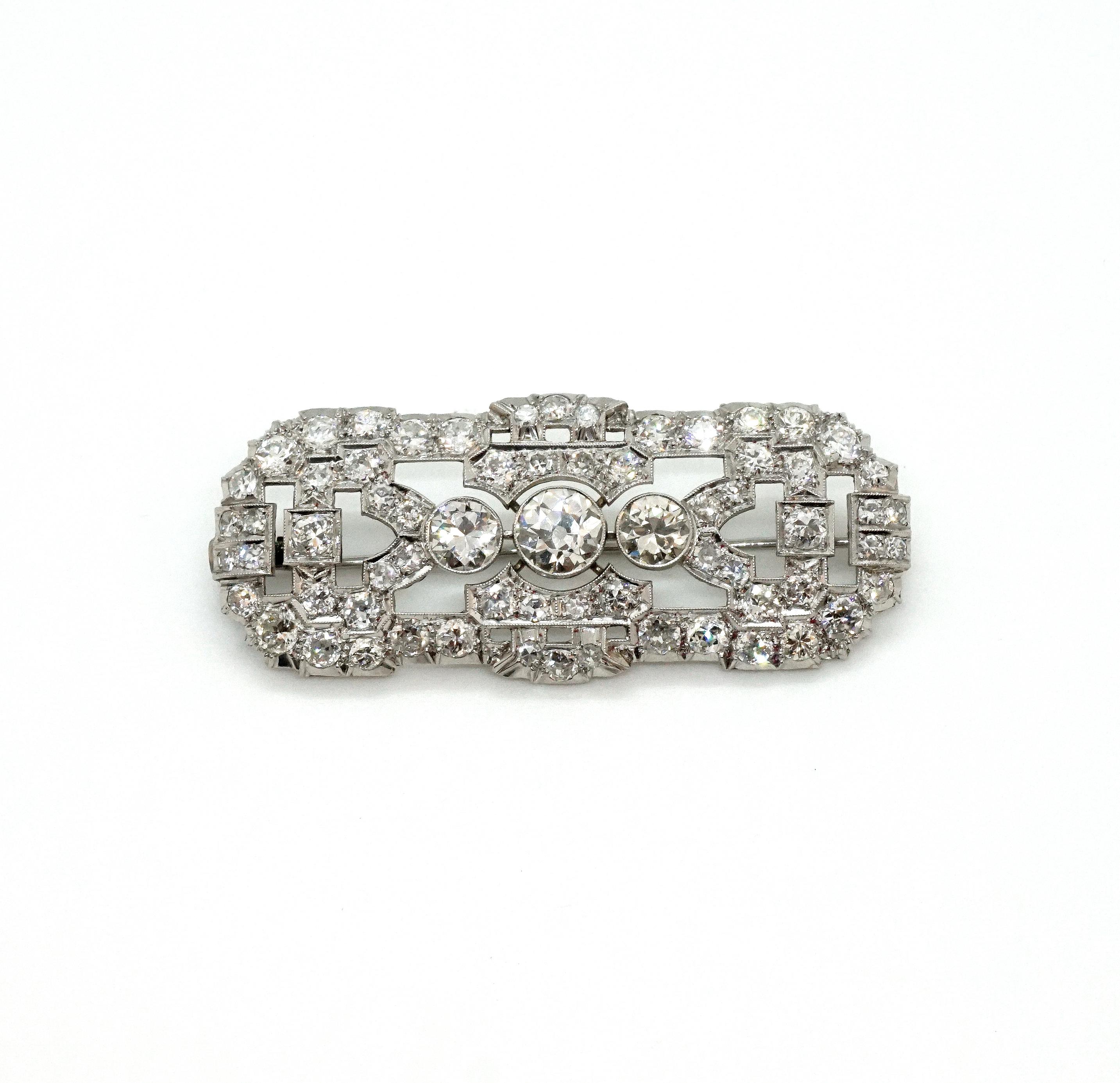 1920 platinum diamond brooch