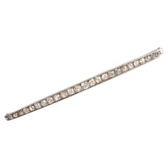 Art Deco brooch in platinum and Diamonds 2 to 3 Carats 1910 1920