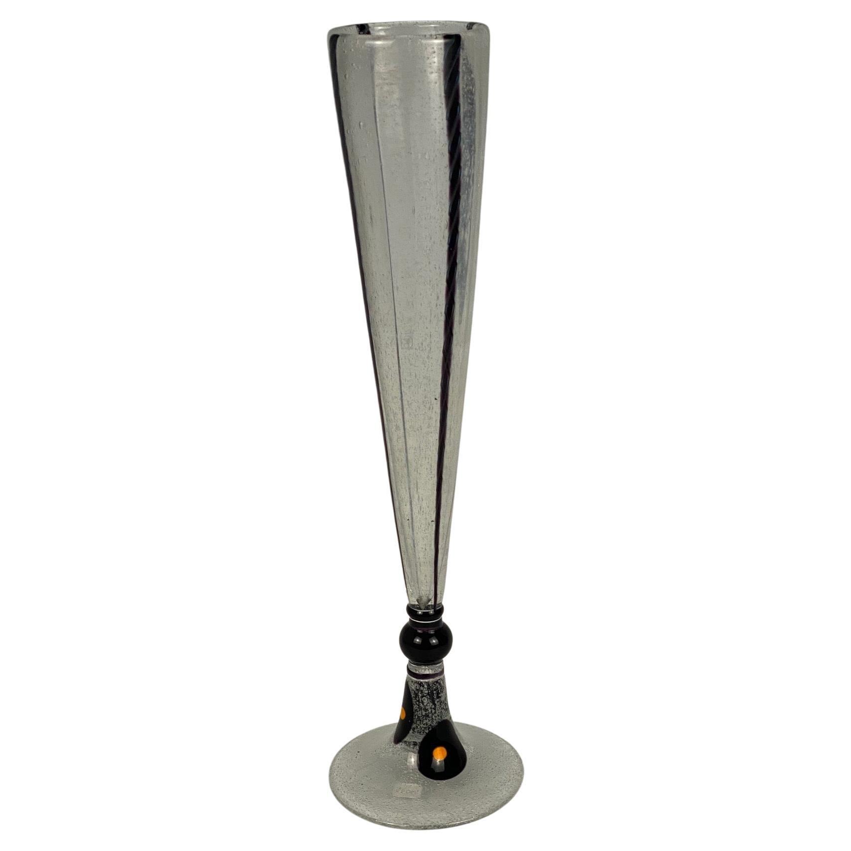 Art Deco Bublé Glass Vase by Charles Schneider