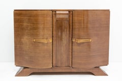 Art Deco Buffet Credenza Two Doors Cabinet, Walnut, France, circa 1930