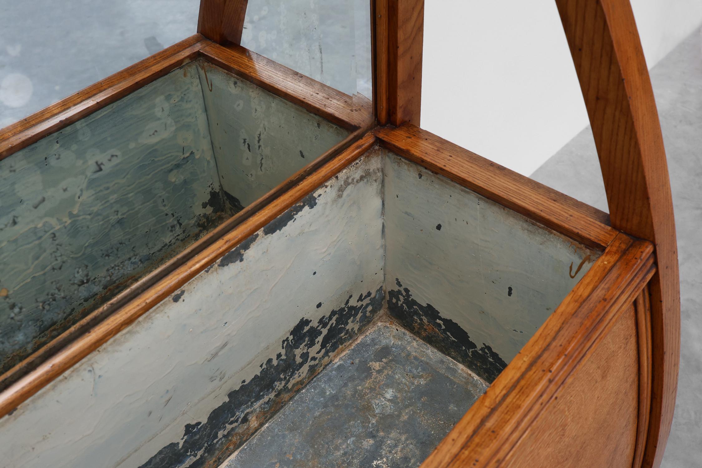 Art Deco buffet, planter or liquor cabinet in wood with mirror, France 1920s For Sale 4