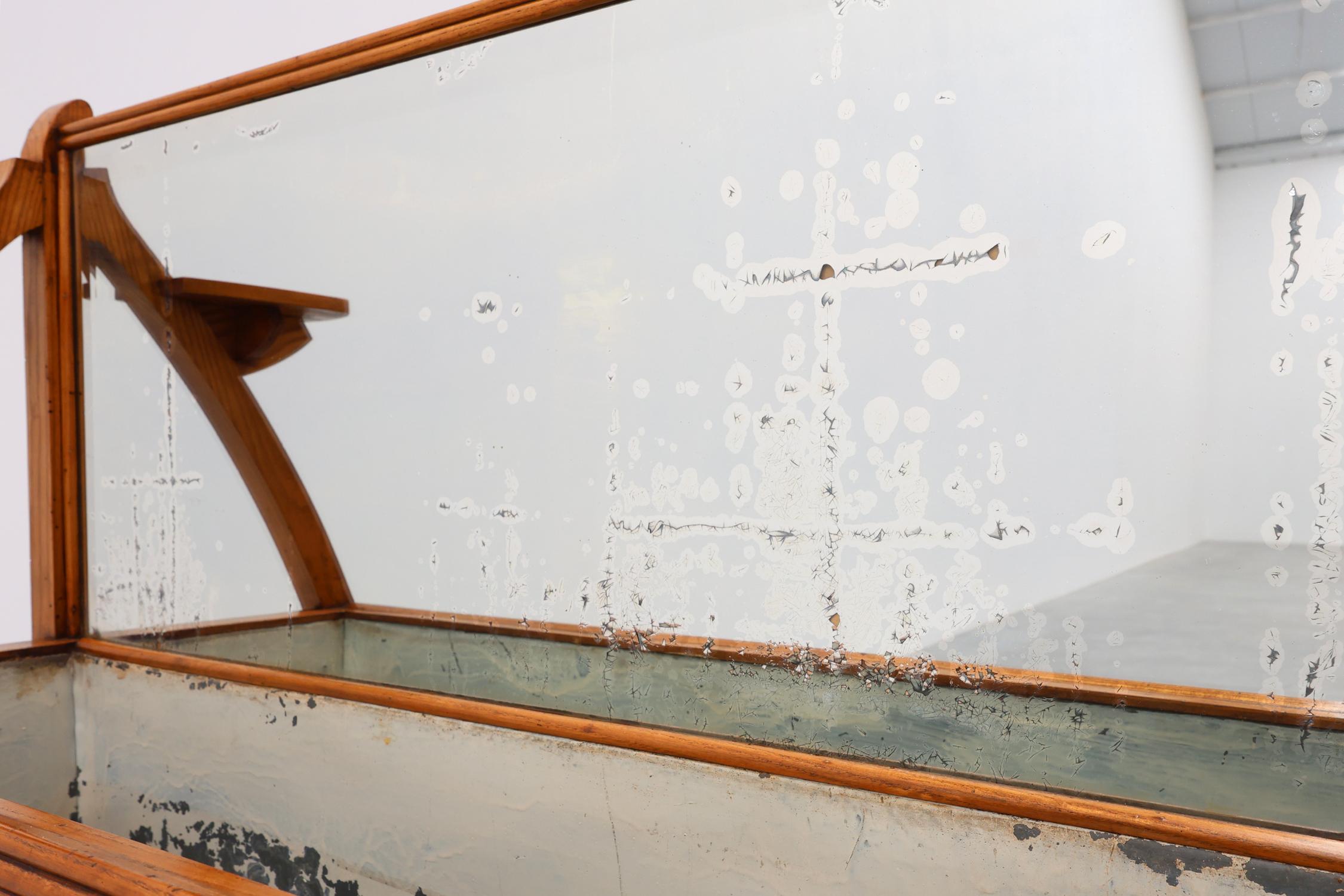 Art Deco buffet, planter or liquor cabinet in wood with mirror, France 1920s For Sale 5