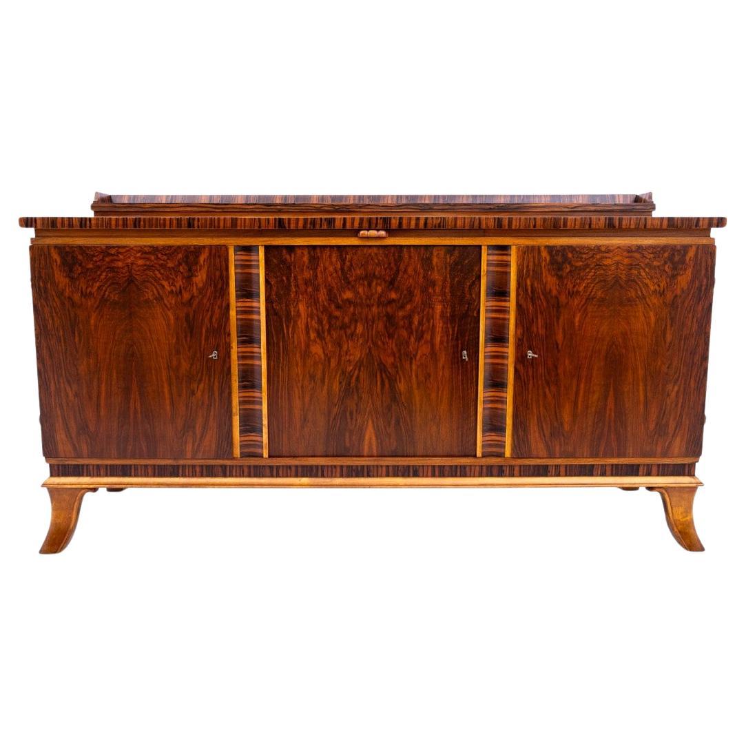 Art Deco buffet, Poland, 1940s. After renovation. For Sale