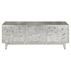 Art Deco Buffet Sideboard in Floral Design by Stephanie Odegard