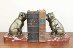 Art Deco Bulldog Bookends by Franjou, France