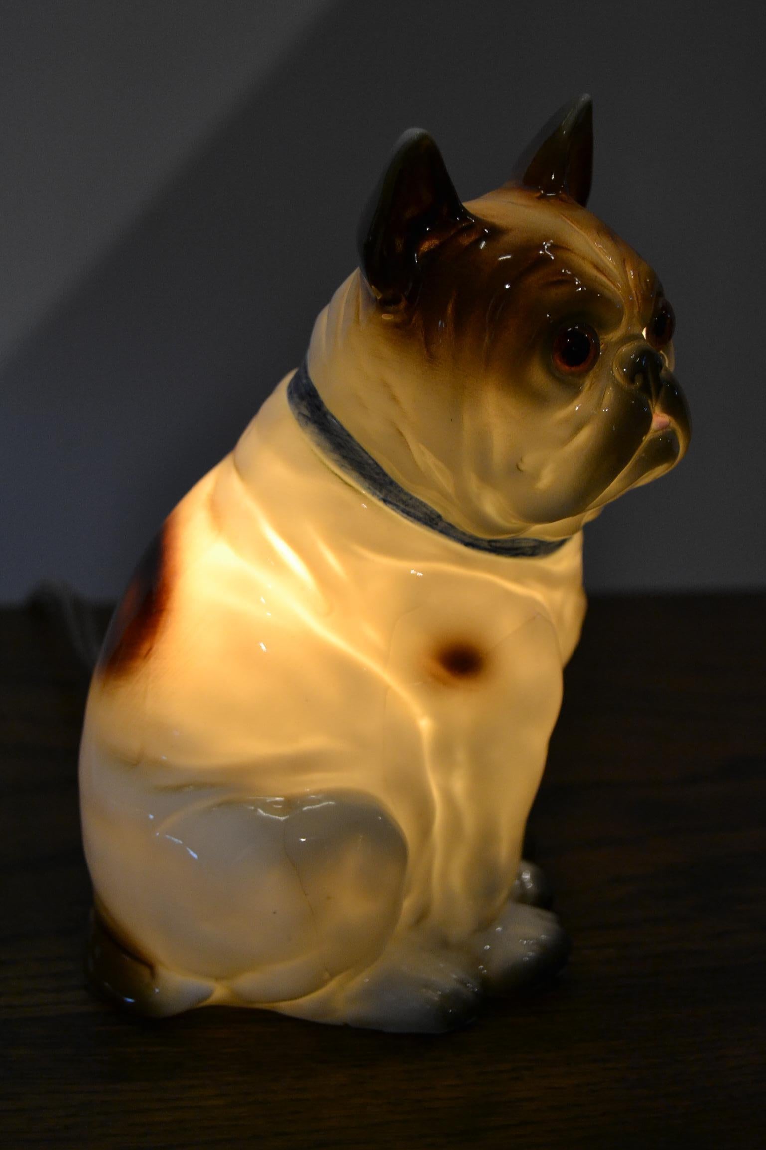 Art Deco Bulldog Perfume Lamp 7