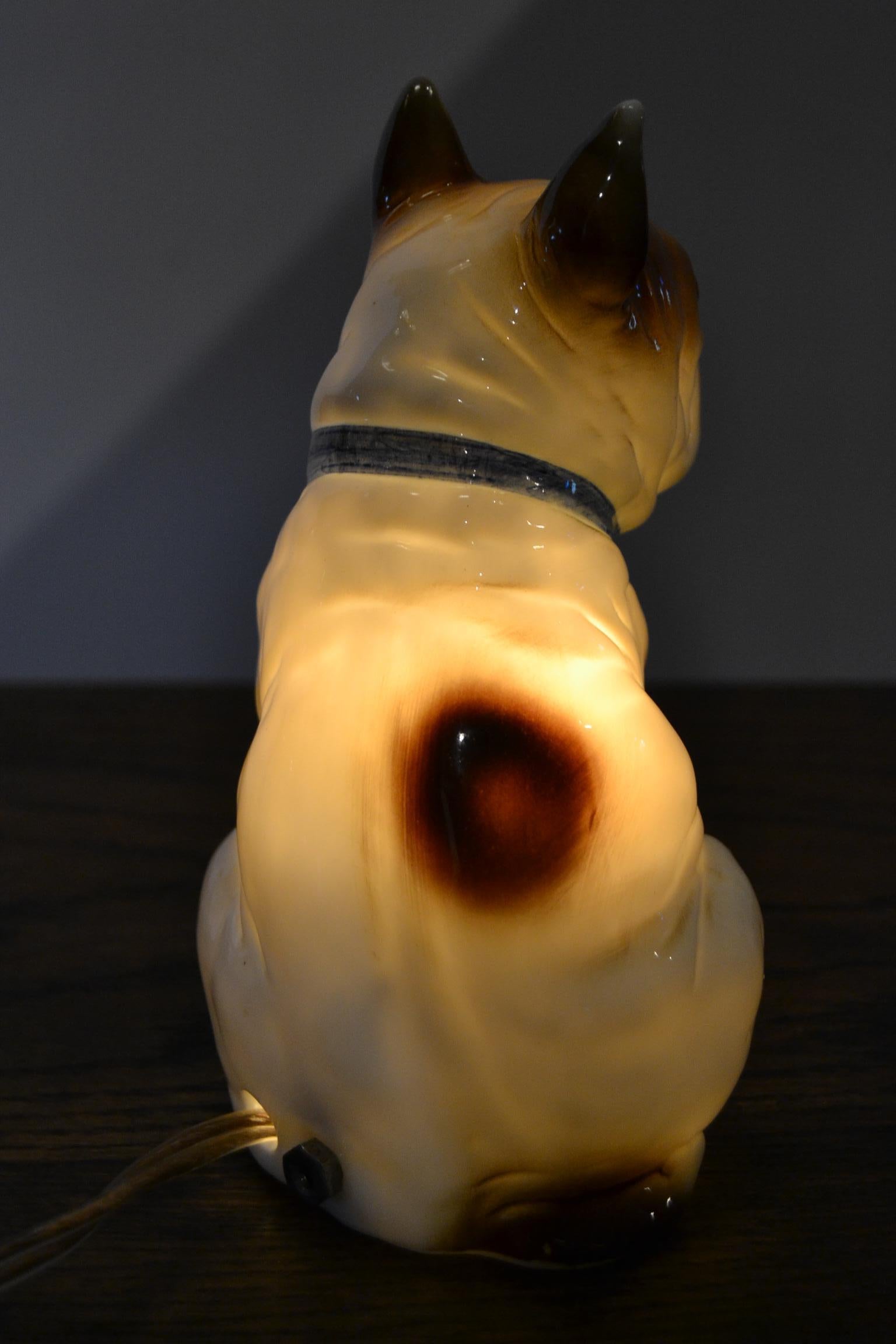 Art Deco Bulldog Perfume Lamp 8