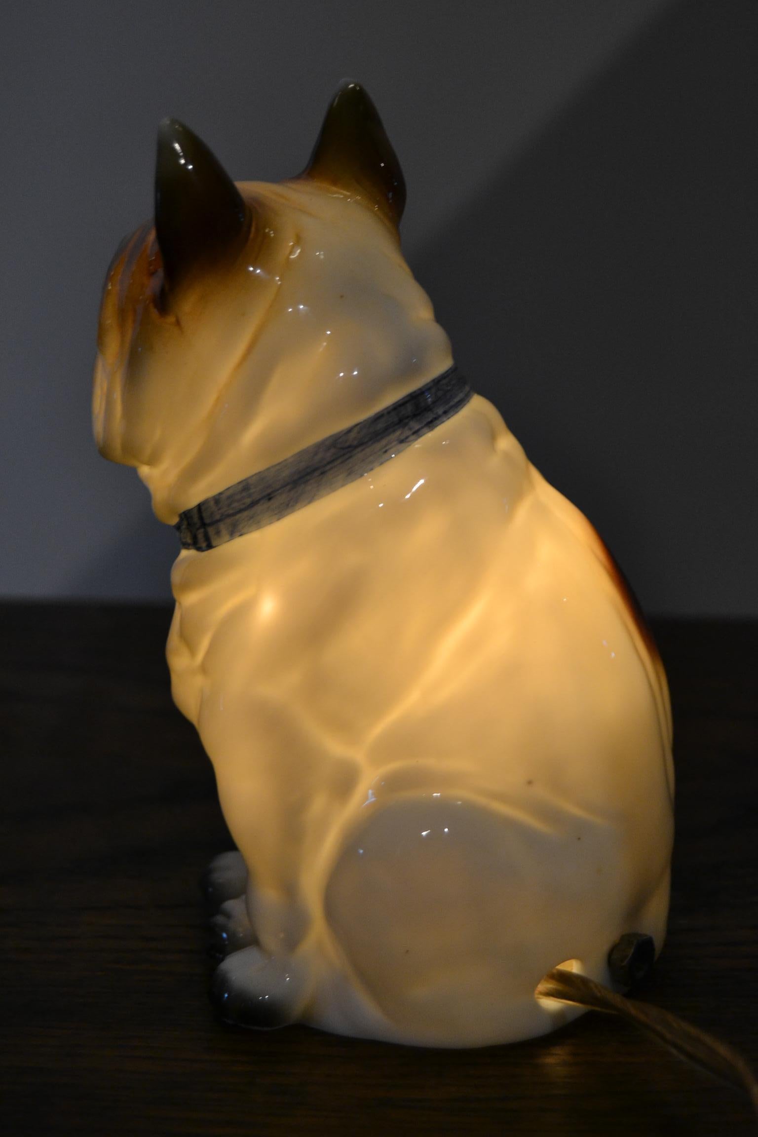 Art Deco Bulldog Perfume Lamp 9