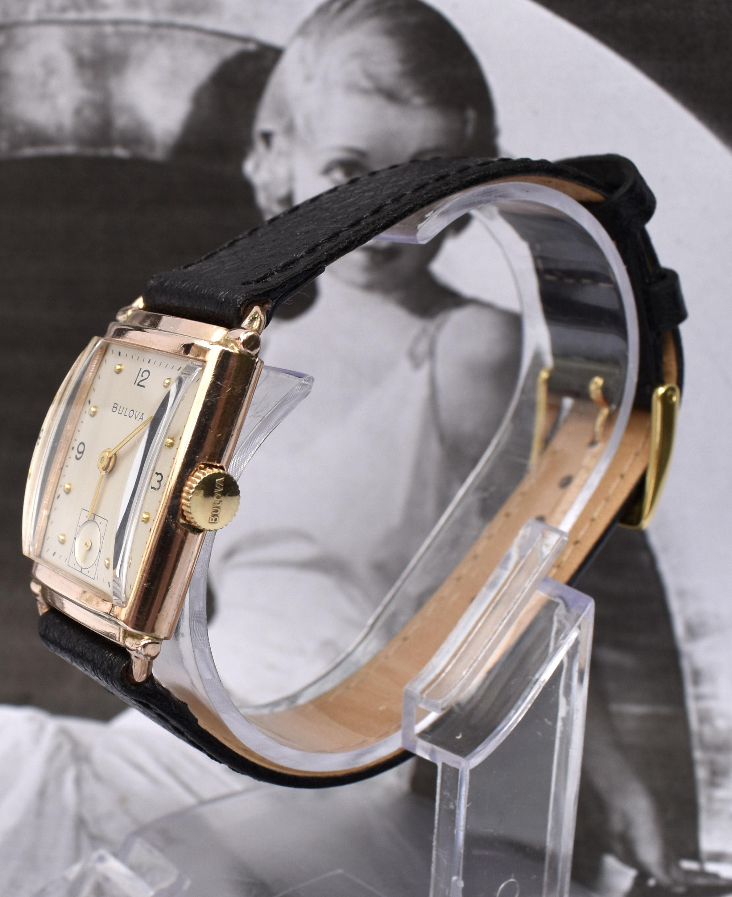 bulova 14k gold watch vintage