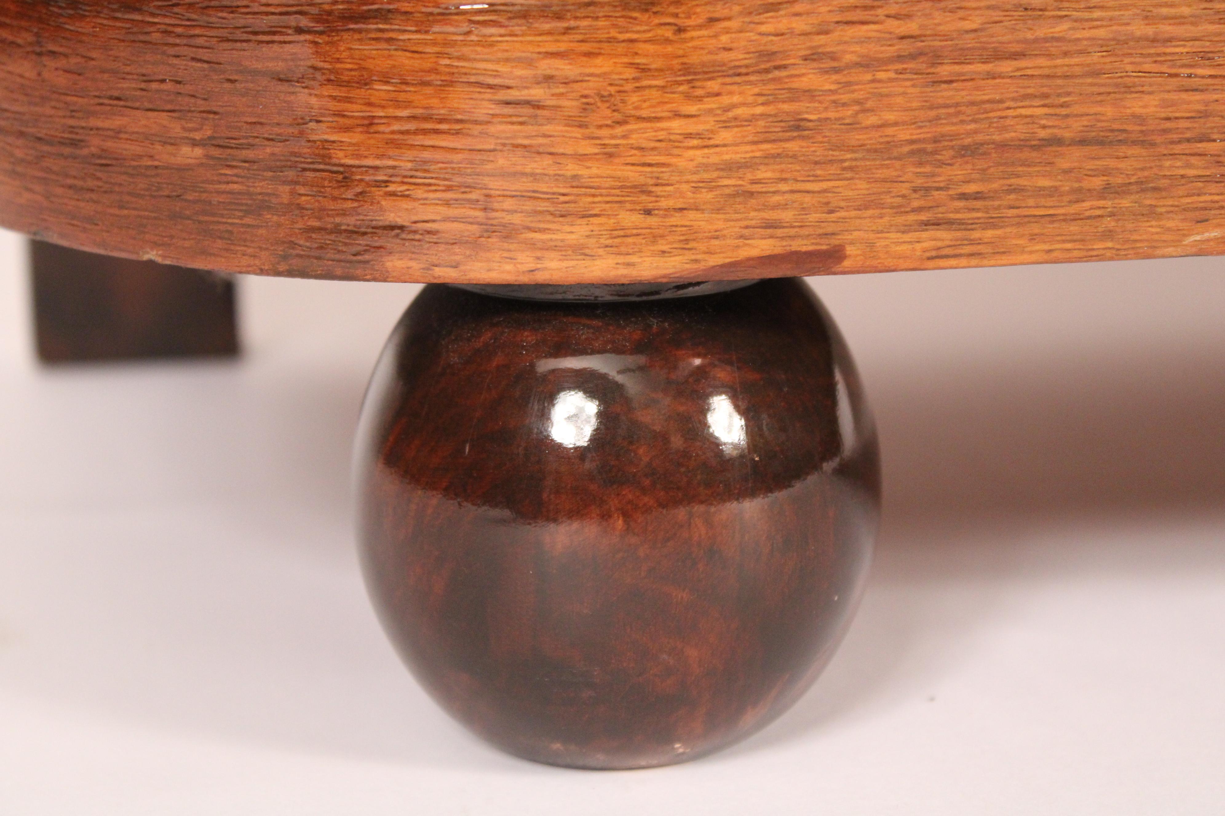 Cabinet Art Déco en frêne ronce avec dessus en marbre en vente 4