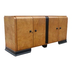 Art Deco Burl Buffet Credenza