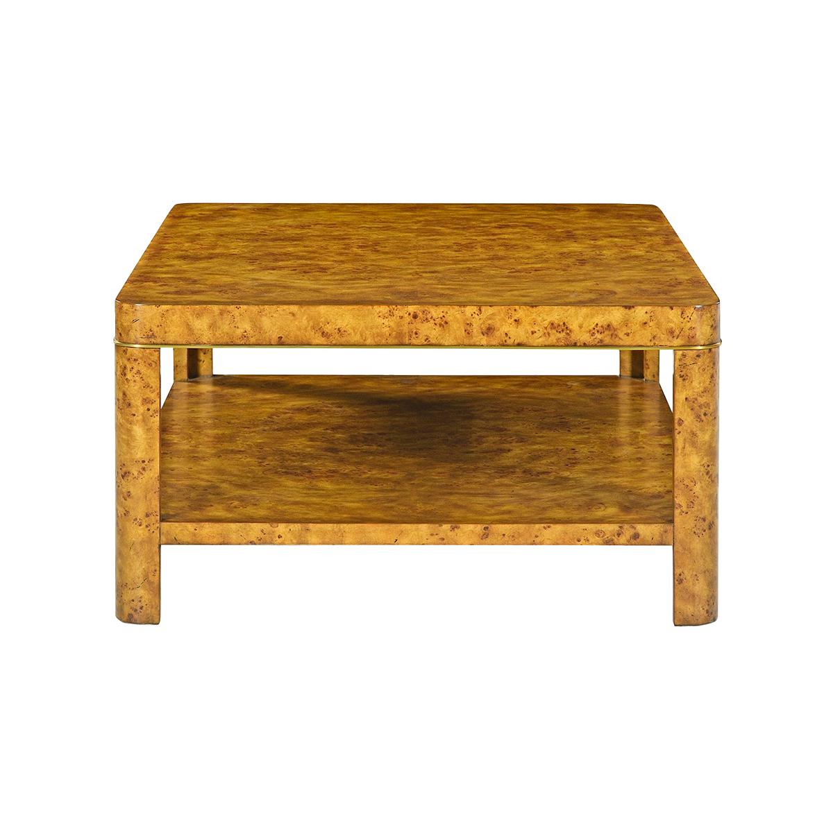 Art déco Table basse en loupe Art Déco en vente