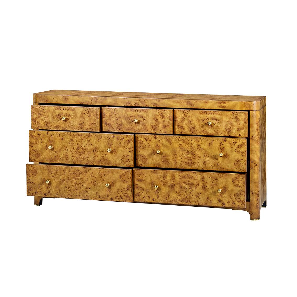 Art Deco Burl Dresser In New Condition For Sale In Westwood, NJ
