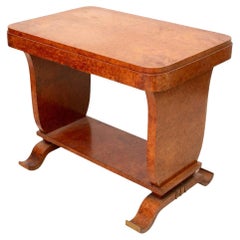 Mesa auxiliar Art Decó Burl Elm