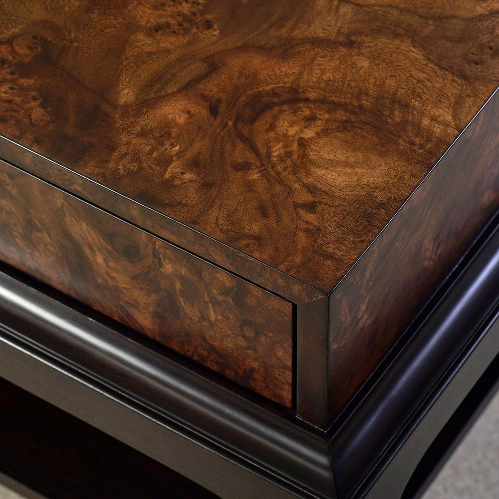 Table basse Art Déco en ronce de noyer en vente 2