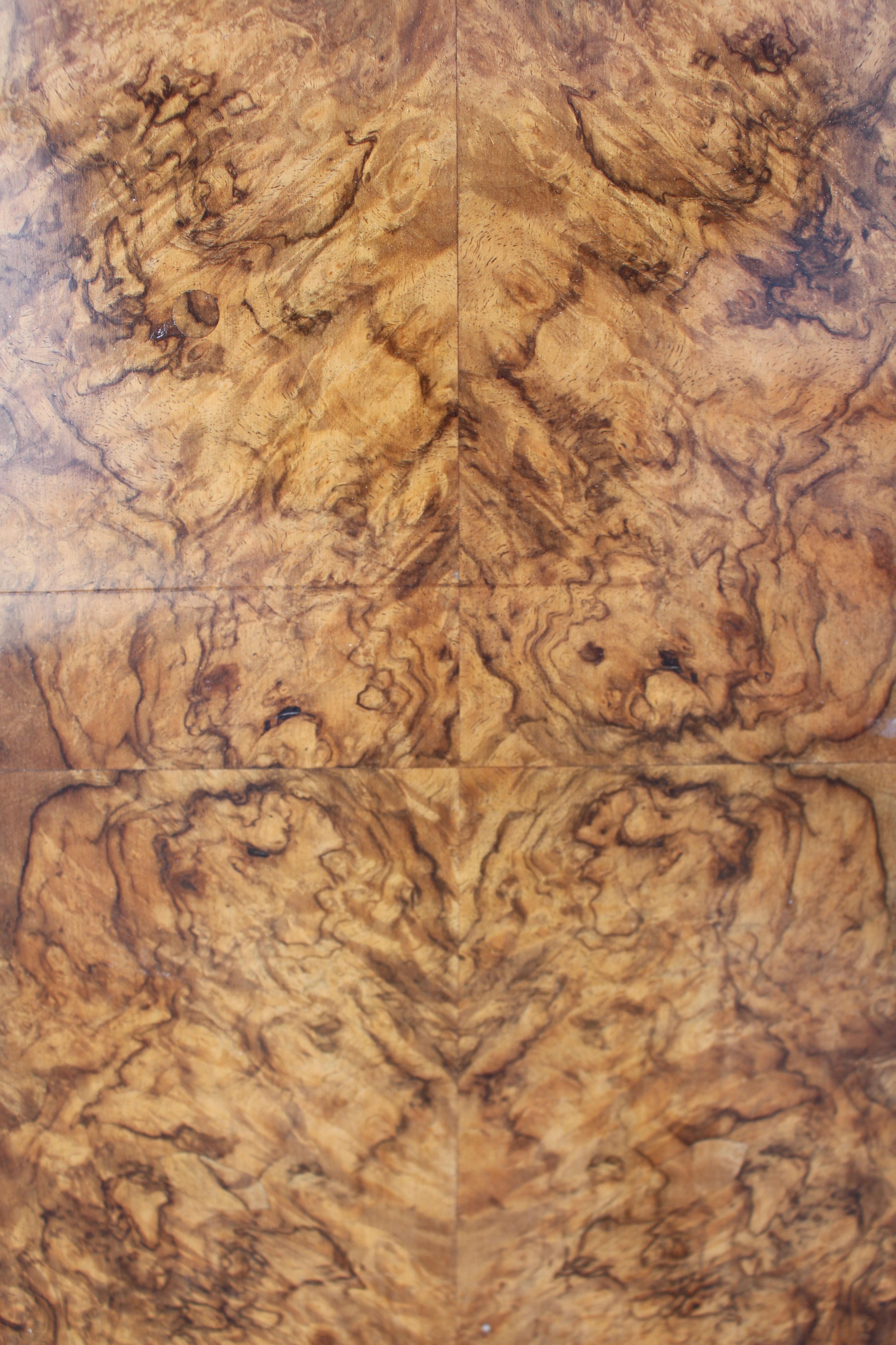 Art Deco Burl Walnut Single Wardrobe, circa 1930, English 1