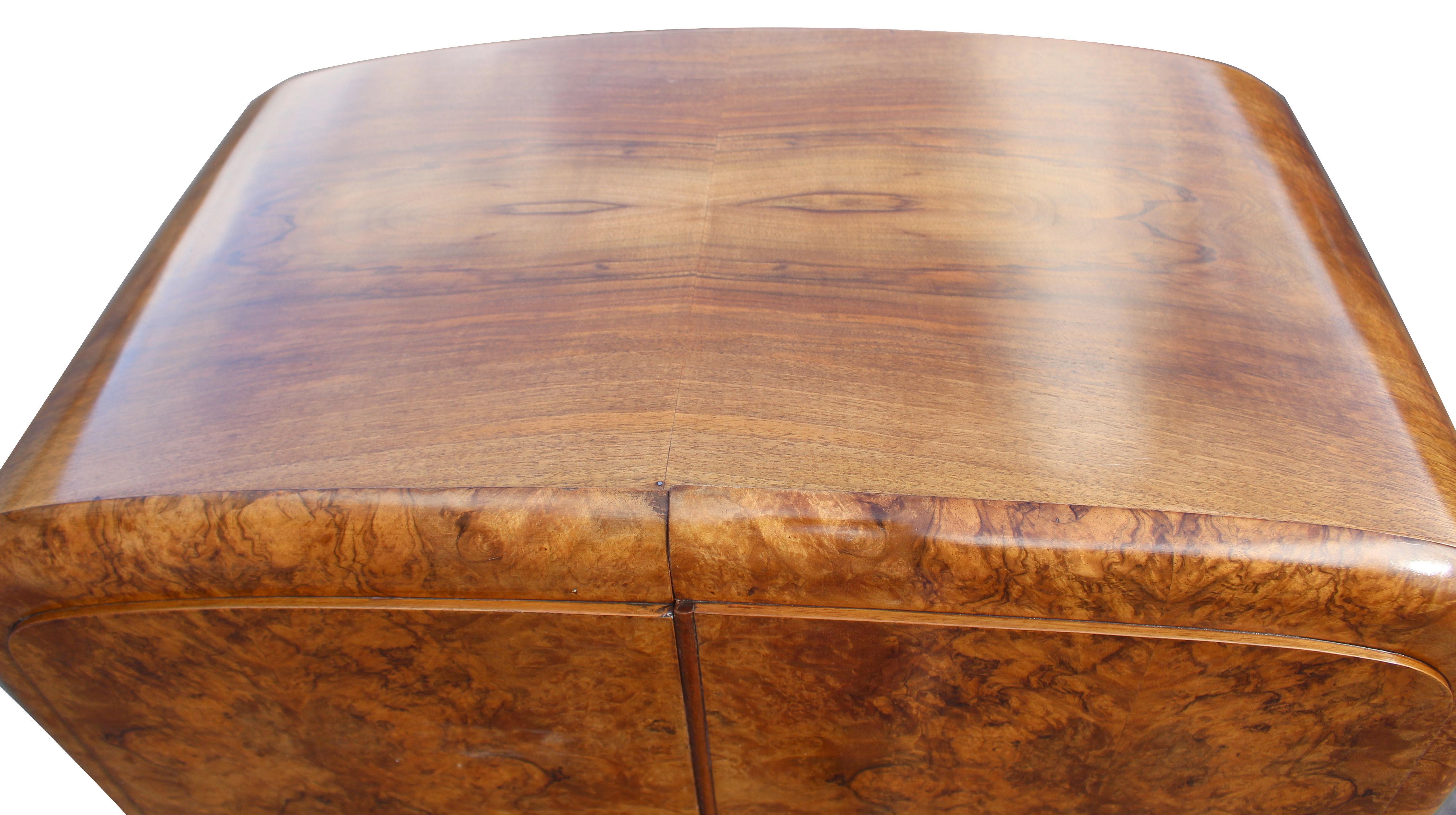 Art Deco Burl Walnut Single Wardrobe, circa 1930, English 3