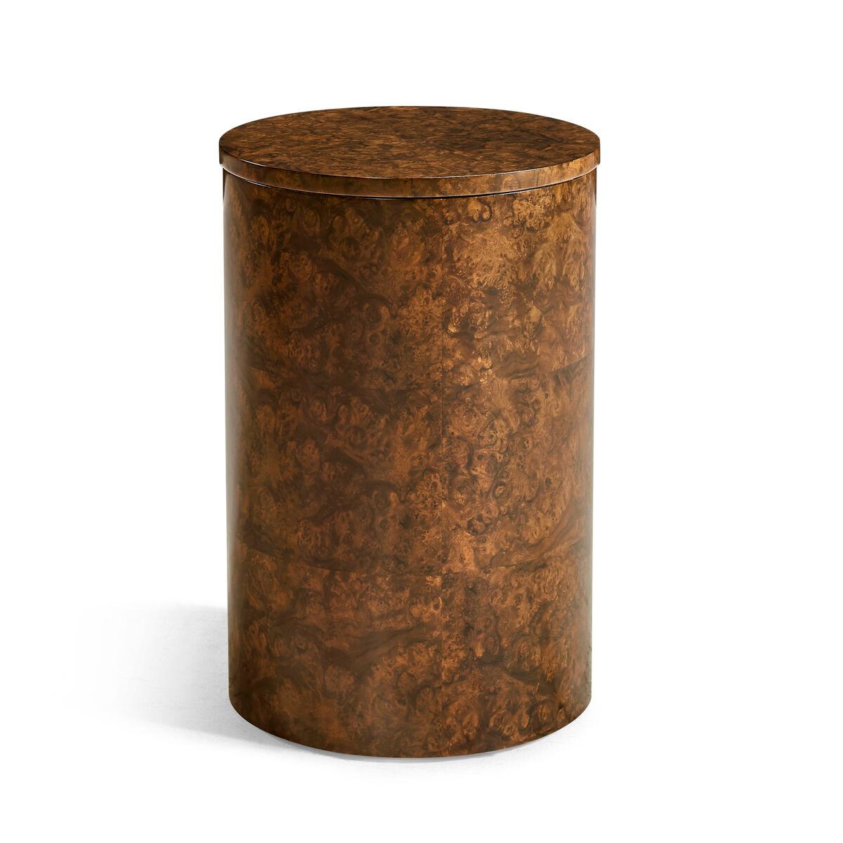 Art Deco Burl Wood Accent Table For Sale 5