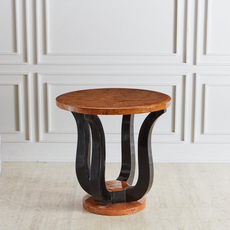 Art Deco Burl Wood Accent Table For Sale at 1stDibs art deco accent
