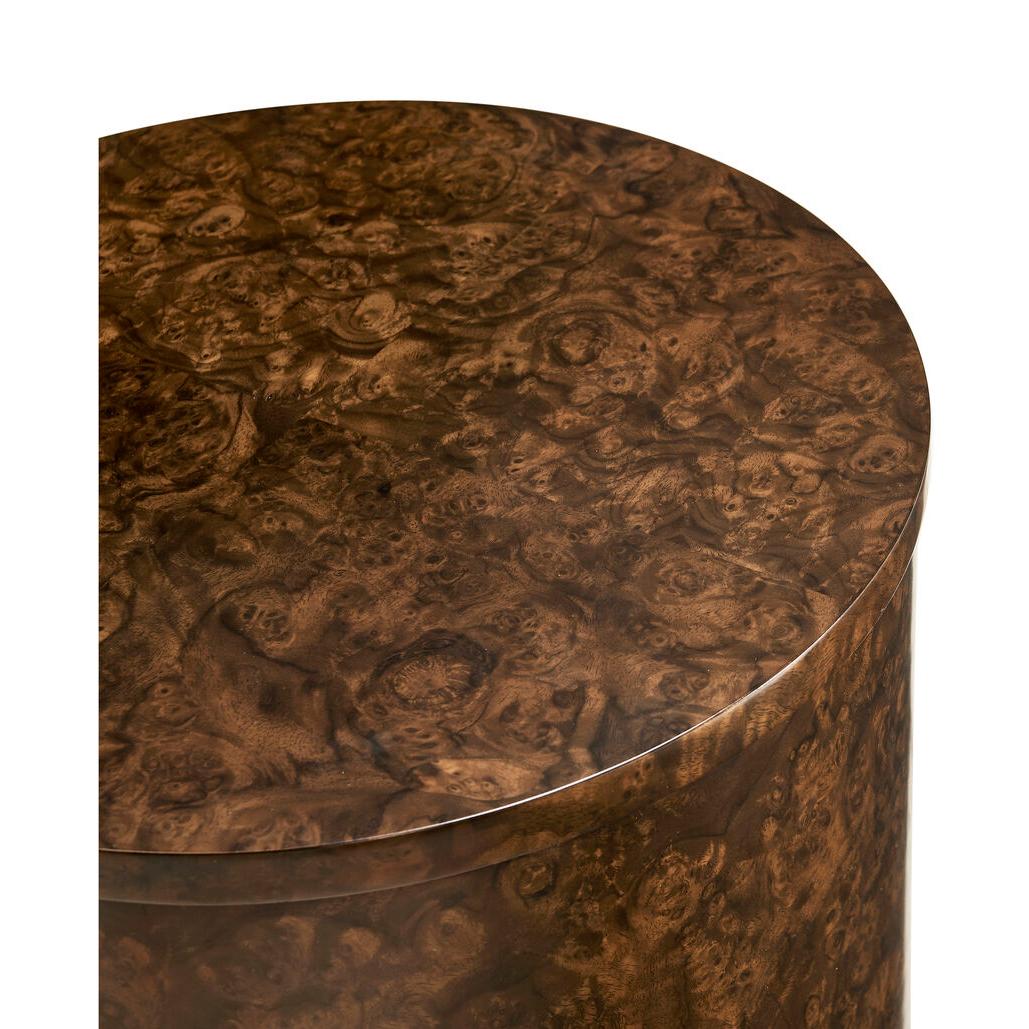 Art Deco Burl Wood Accent Table In New Condition For Sale In Westwood, NJ