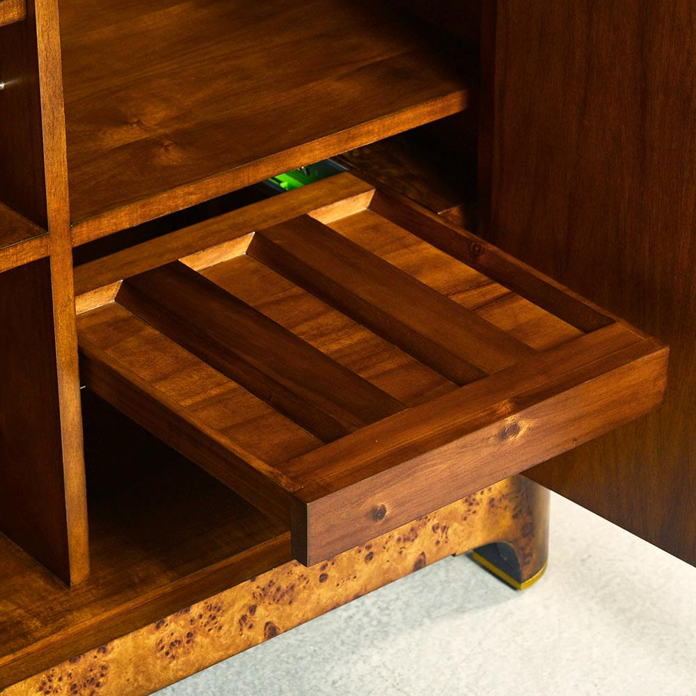 Mueble Bar de Madera Burl Art Decó en venta 1