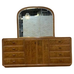 Commode et miroir Art Déco d'après American of Martinsville
