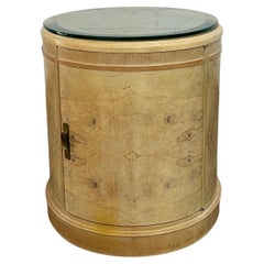 Art deco Burl wood side table - single