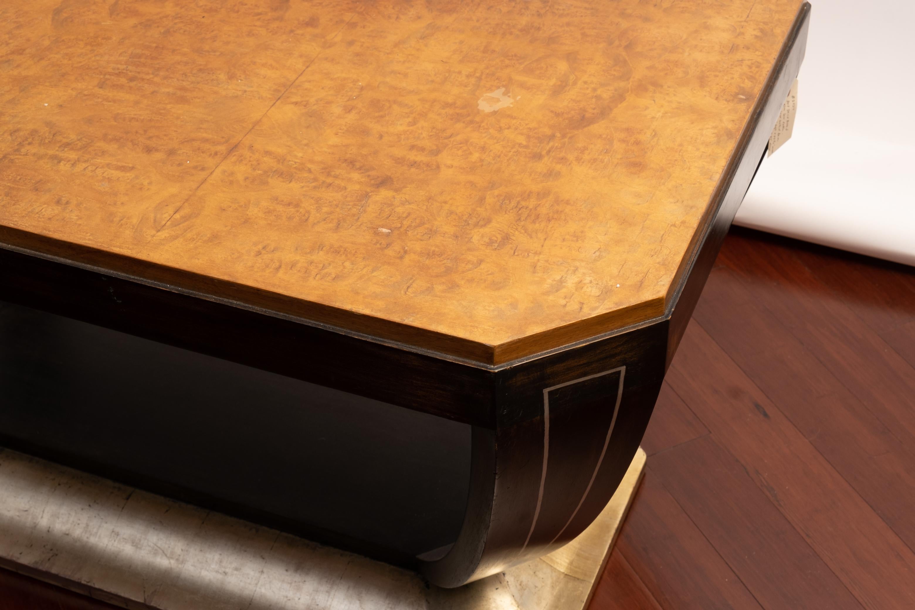 Art Deco Burled Elm Low Table 1