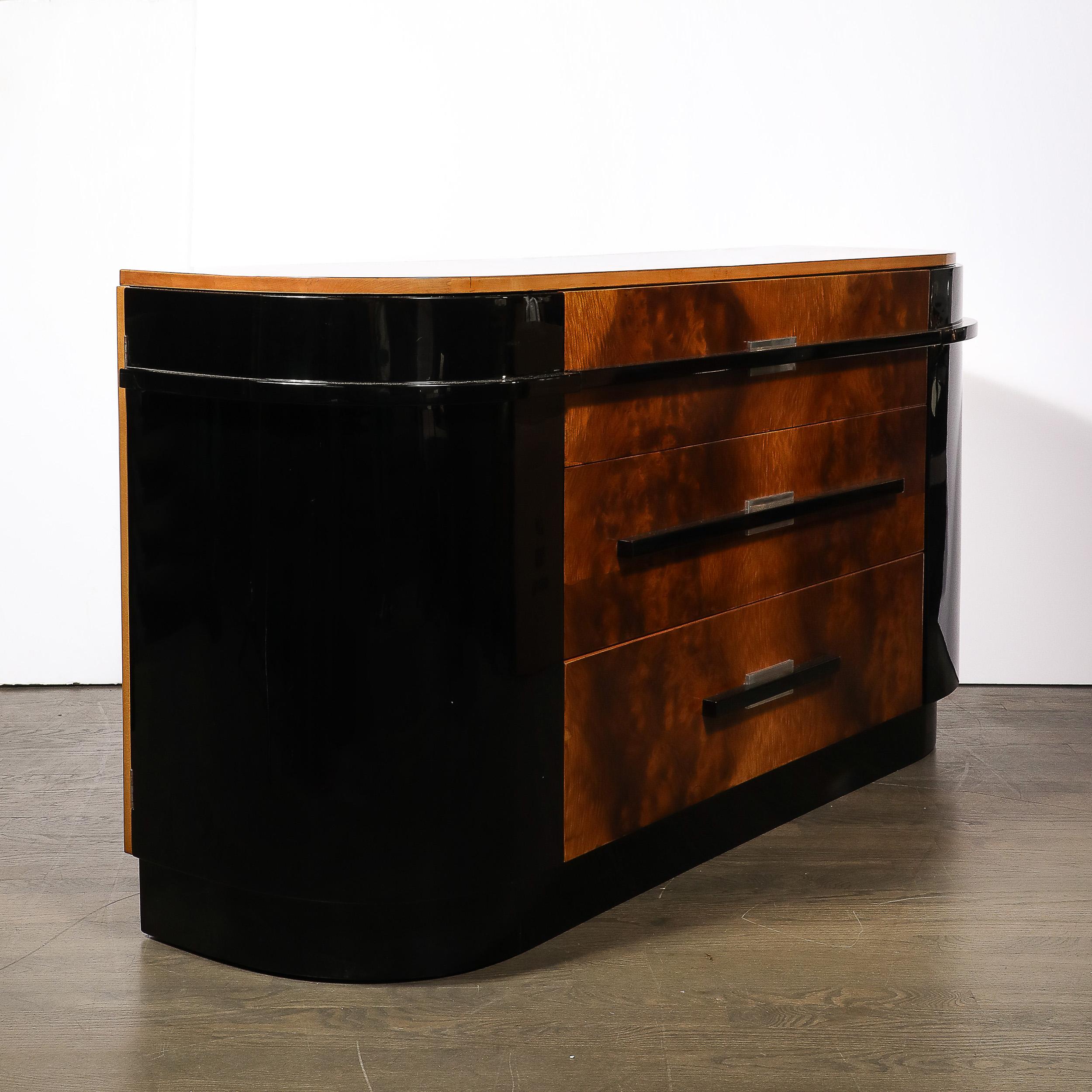 Art-Déco-Sideboard aus gemasertem Nussbaumholz von Donald Deskey für die Hastings Company im Angebot 5