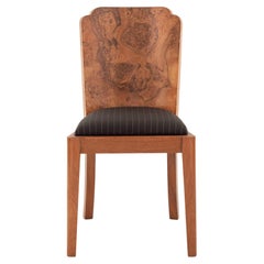 Antique Art Deco Burlwood Chair
