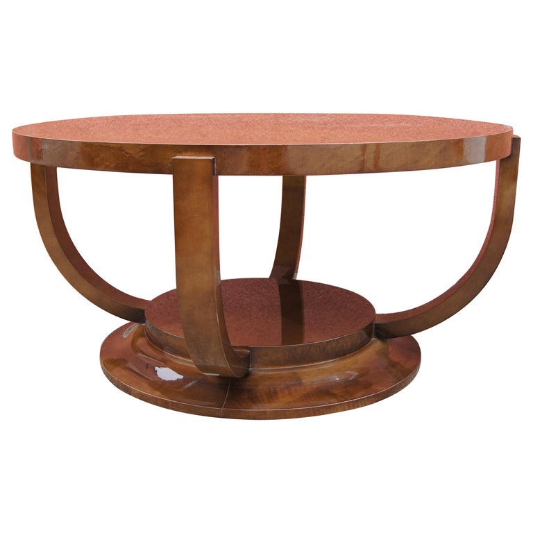Art Deco Burlwood Cocktail Table at 1stDibs