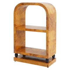 Art Deco Burlwood Etagere