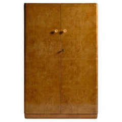 Armario Art Déco de Madera de Burl