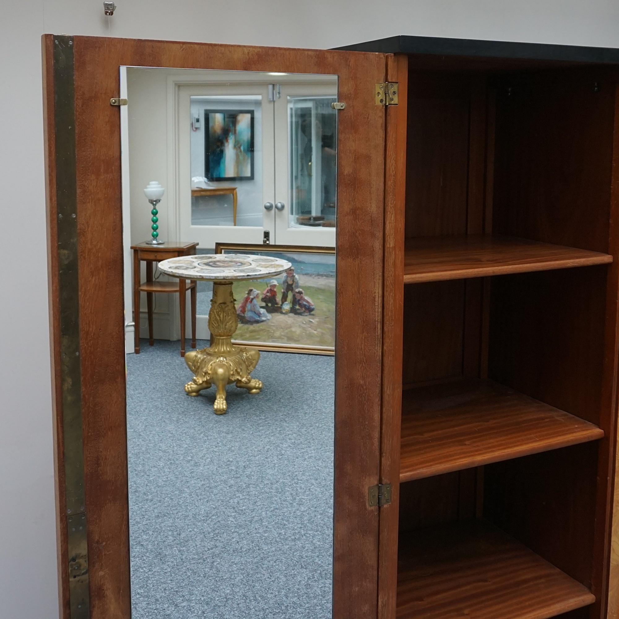 Art Deco Burr Elm Dressing Cupboard For Sale 5