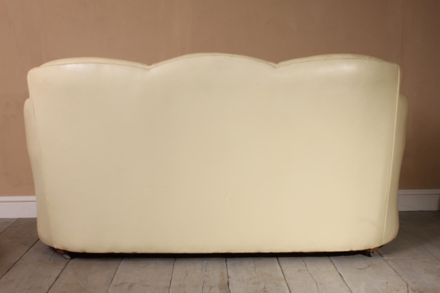 Art Deco Burr Maple and Leather Cloud Suite by Epstein, circa 1930 4